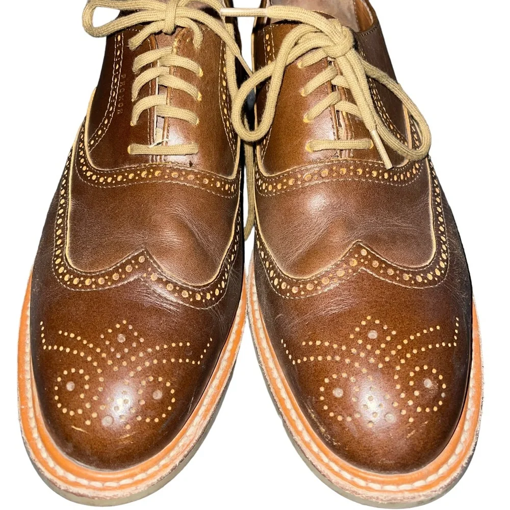Proxon Men’s Premium Work Wear Shoes Steel Toe Size 11 Brown Oxford Leather